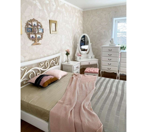 Двуспальная кровать Лиана MUR-114-01 (коса патина)